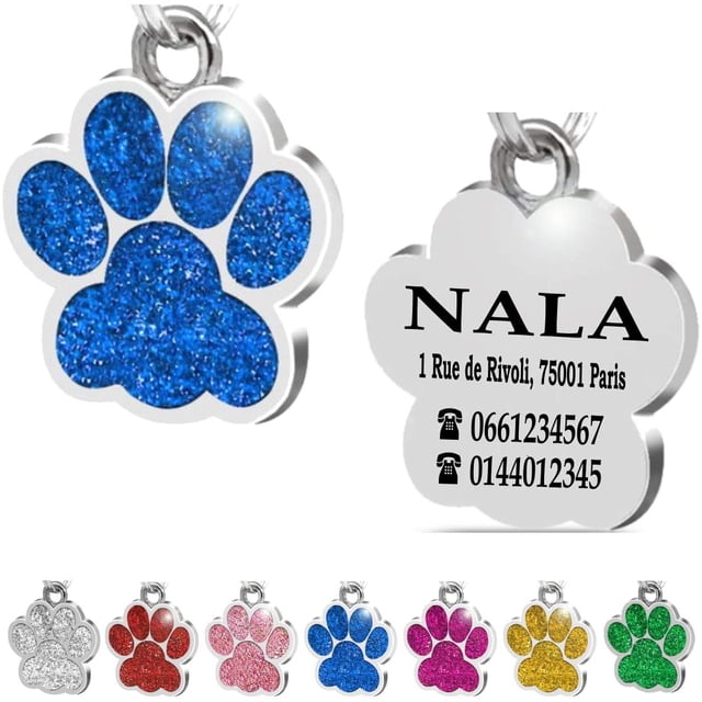 Etiqueta de perro personalizada, etiqueta de Collar de mascota, etiqueta de identificación de perro, Collar de gato, regalo de perro nuevo, etiqueta de identificación, regalo para ella, él Ormromra LHH-1048