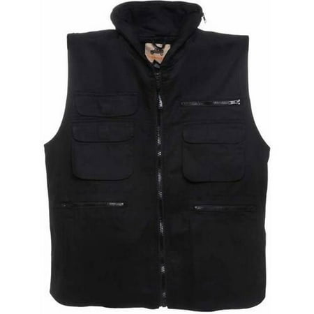 Ranger Vest with 9 Pockets nd Hideaway Hood, Humvee, 100 Percent Cotton, Available in Multiple Colors and Sizes