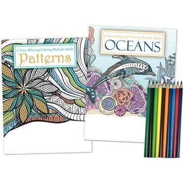 Adult Coloring Books Set - 3 Coloring Books For Grownups - 120 Unique ...