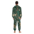 thumbnail image 4 of FORMRS Onesies Pajama for Adults Unisex Hoodie Winter Jumpsuit One Piece Sleepwear, Sizes S-2XL, Tiger and Peacock Pattern, 4 of 7