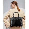 thumbnail image 2 of LHSHID Women Purse Satchel Bag Long Crossbody Classy Tote Bag Top Handle Vegan Leather Ladies Handbags Embossed Pattern, 2 of 7