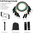 thumbnail image 2 of Juego de bandas de resistencia WHATAFIT de 11 piezas con anclaje para puerta y bolsa, 2 of 6