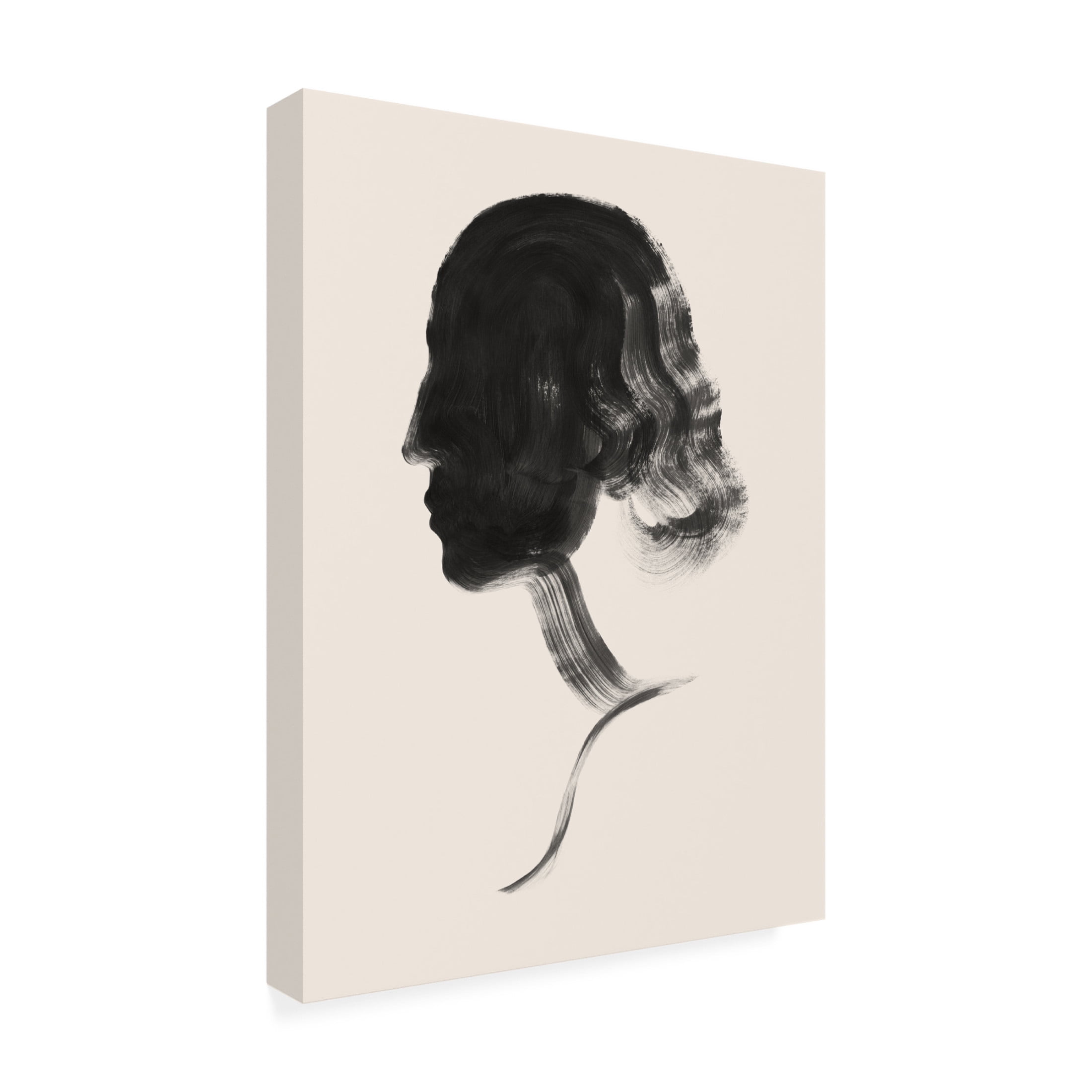 Trademark Fine Art Grace Popp Brushstroke Cameo II Canvas Wall Art