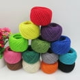 thumbnail image 2 of 50M Hemp Jute Hessian Twine String Cord Jewelry Macrame Gift Wrap Craft 11Colors, 2 of 5