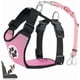 thumbnail image 1 of Dog Car Harness and Seatbelt Set, Adjustable Elastic Puppy Safety Seat belt & Breathable Padded Vest, 1 of 4