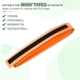 thumbnail image 4 of Tennis Racket Grip Tape, PU Racquet Overgrip with Damping Ridges Anti-Slip Absorbent Perforated Handle Grip for Badminton Pickleball, Orange 3 Pack, 4 of 6