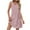 Pink#4, variant on Tnhcen Women's Summer Sleeveless V - Neck Pocket Vintage Floral Print High Split Casual Dress 95% Polyester 5% Spandex Retro Style Sizes S - 2XL
