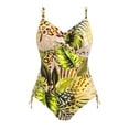 thumbnail image 3 of Fantasie Kabini Oasis Twist Front Underwire Adjustable Leg Swimsuit (502131),40DD,Multi, 3 of 5