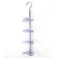 thumbnail image 1 of Unique Bargains Organisateur de Garde-Robe Domestique 4 Crochets Porte-Sac à Main Transparent, 1 of 3
