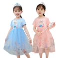 thumbnail image 4 of Frozen Short Sleeve Aisha Princess Girls Mesh Dress--Youyou, 4 of 4