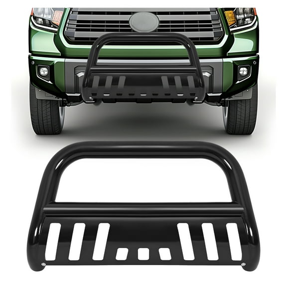 KOJEM 3" Bull Bar Push Bumper,Fit for 2007-2022 Toyota Tundra/Sequoia,Matte Black,Front Grill Guard