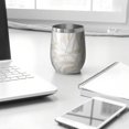 thumbnail image 3 of Floral 12oz Stainless Steel Insulated Wine Tumbler with Lid and Straw – Double Wall Vacuum Mug for Hot & Cold Drinks, 304 Steel Interior, Sweat-Free Design,Thanksgiving,Christmas, Spring,Flower, 3 of 5