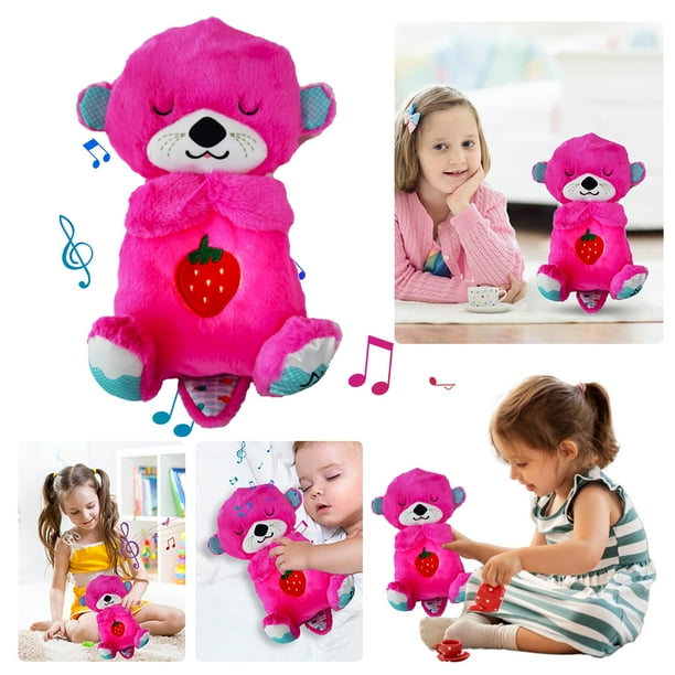 Y Alivia El Sueño Sonoro La Pequeña Bebé Calma La Muñeca Musical Dormida (Roja) Bordado Aleatorio En El