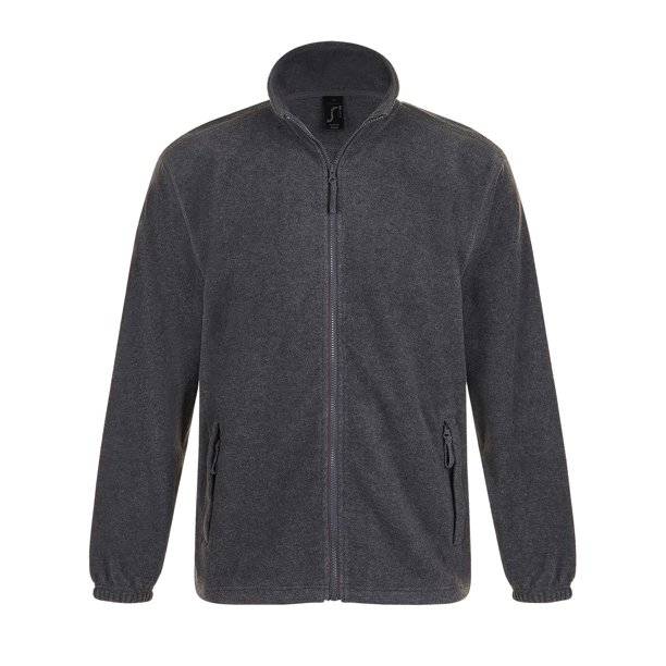 SOLS - Chaqueta forro polar cremallera completa Modelo North hombre caballero (Gris piedra)
