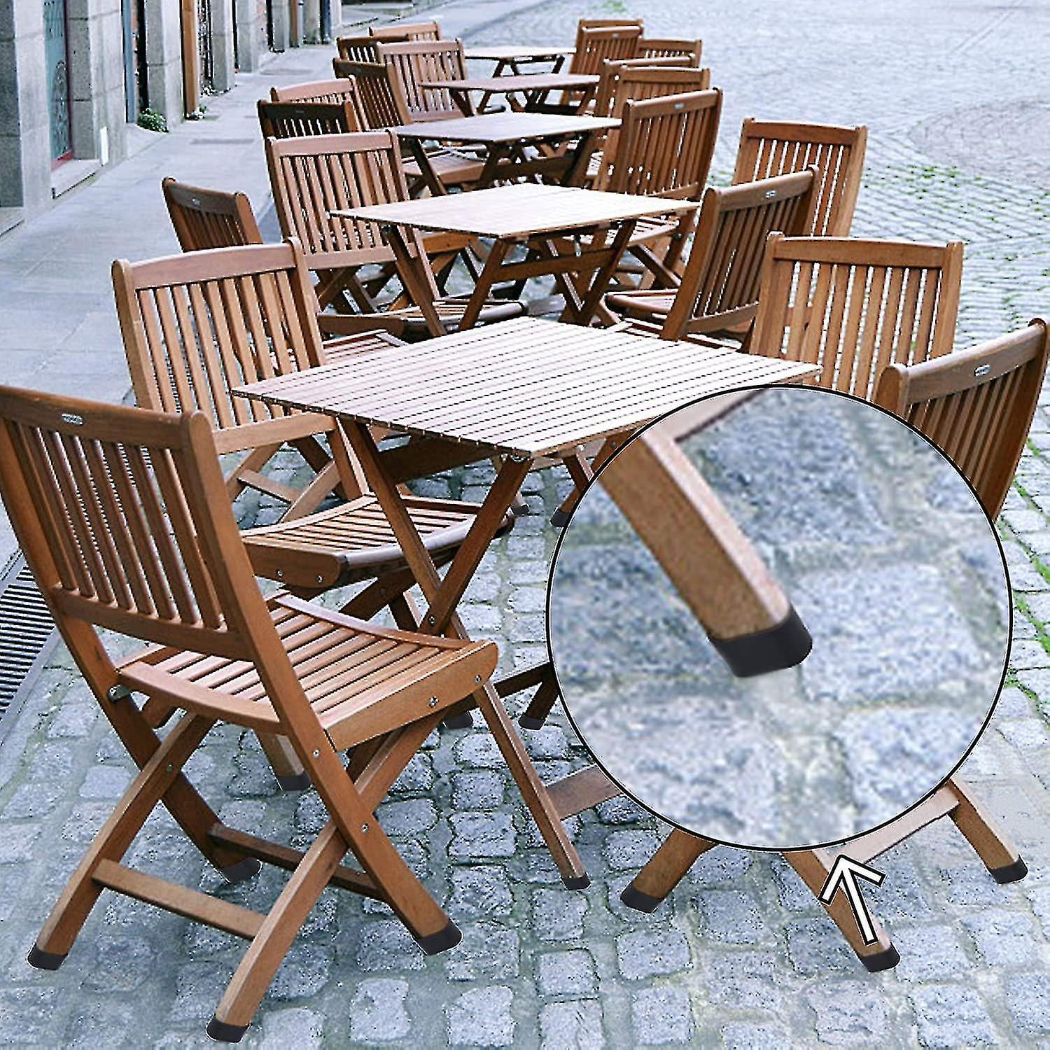 16pcs Chair Leg Cap Chair Leg Protection Floor Protection Foot Caps Plastic Cover Cap Folding Chair Oval Tube For Sloping Chair Legs Garden Cha Walmart
