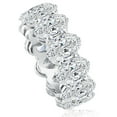 thumbnail image 3 of Pompeii 12 1/2Ct Oval Diamond Eternity Ring 14k Gold Lab Grown (G/H,VS2-SI1), 3 of 5