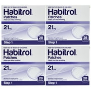 4 Pack - STEP 1 Habitrol Transdermal Nicotine Patch (28 Each) 21mg, Total 112 Patches
