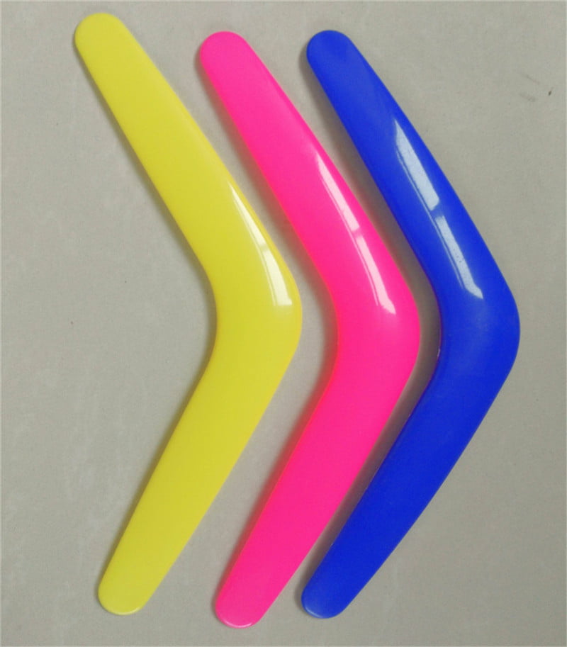 V Shaped Boomerang Toy Kids Throw Catch Outdoor Game Plastic Toy V_DM 