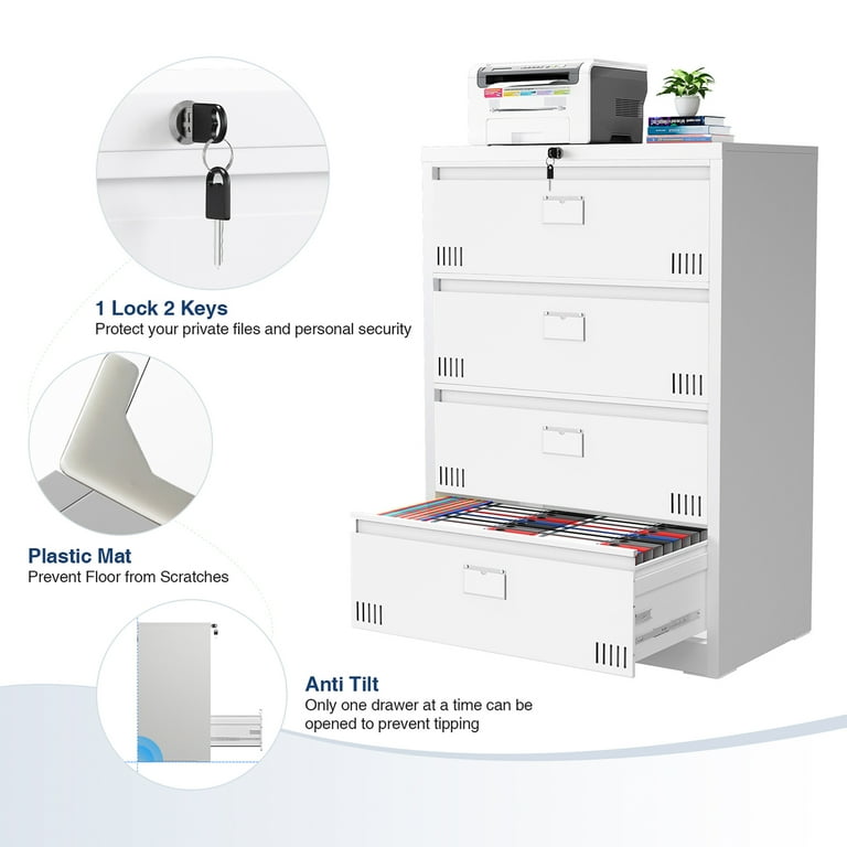 Security Locking File Bar 4 Drawer Matttroy