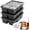 Gray, variant on Large Ice Cube Molds, 3 Pack Whiskey Square Ice Molds, 1.8 Inch Big Ice Cube Tray, Stackable Cocktail Ice Tray with Lid, Easy to Release (Grey)