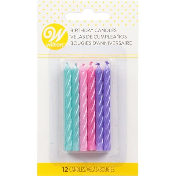 Wilton Metallic Unicorn Celebration Candles 12 Each