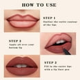 thumbnail image 7 of 2025 New Longwear Liquid Lip Liner, Liquid Lip Liner Pen, Matte Lip Stain Marker, 2-in-1 Waterproof Lipstick Lip Liner, Waterproof Quick-Drying Long-Lasting Matte Liquid Lipstick, 7 of 7
