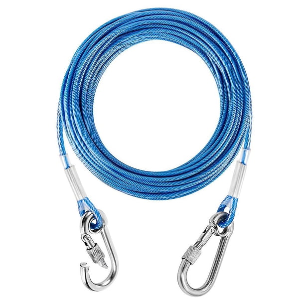 Correa reflectante resistente para perros, correa para perros, color azul, 5 mm de ancho