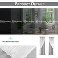 thumbnail image 3 of Lapalife Blackout Double Layer Curtains 84inches with Sheer Thermal Insulated Grommet Window Panel for Nursery Bedroom Living Room, 1 Panel, 3 of 7