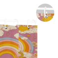 thumbnail image 5 of Yayeee Shower Curtain with Hooks 72"x72" Waterproof Fabric Bathroom Hanging Decor, Purple Retro Rainbow, 5 of 5