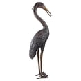 thumbnail image 2 of Design Toscano Medium Heron Head Low Cast Bronze Garden Statue, 2 of 3