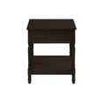 thumbnail image 6 of Dtwnek 2 Tier End Table Side Table with 1 Drawer and Bottom Shelf, Square Top Nightstand for Bedroom, Living Room, Brown, 6 of 11