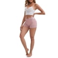 thumbnail image 2 of INSPIRE CHIC Mother's Day Women's Panties High Rise Lace Trim Shaper Shorts Tummy Control Hip Lifter M Pink, 2 of 5