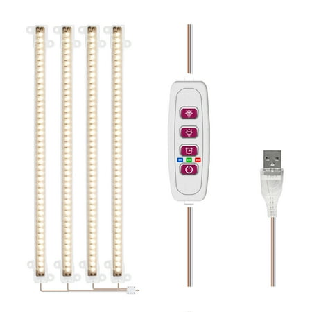 

Sukalun LED Grow Light - High Output Plant Grow Light Strip | Full Spectrum Sunlight Replacement for Indoor Plant | 5 Adjustable Brightness Levels