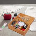thumbnail image 5 of Wooden Sewing Basket/sewing Box With Sewing Kit Accessories - Box For Organizer With Wooden Storage Basket With Professional Hand, 5 of 5