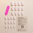thumbnail image 3 of Solid Color Press on Nails Square Fake Nails Short Acrylic False Nail Tips Glossy Stick on Nails Simple Artificial Finger Manicure for Women and Girls 24pcs 5 24 Fl Oz (Pack of 1), 3 of 4