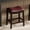 Red-26", variant on Dtwnek Faux Leather Upholstered Seat Backless Bar Stool with Wood Frame, 26in Counter Height Barstool for Bar, Dining Room, Red