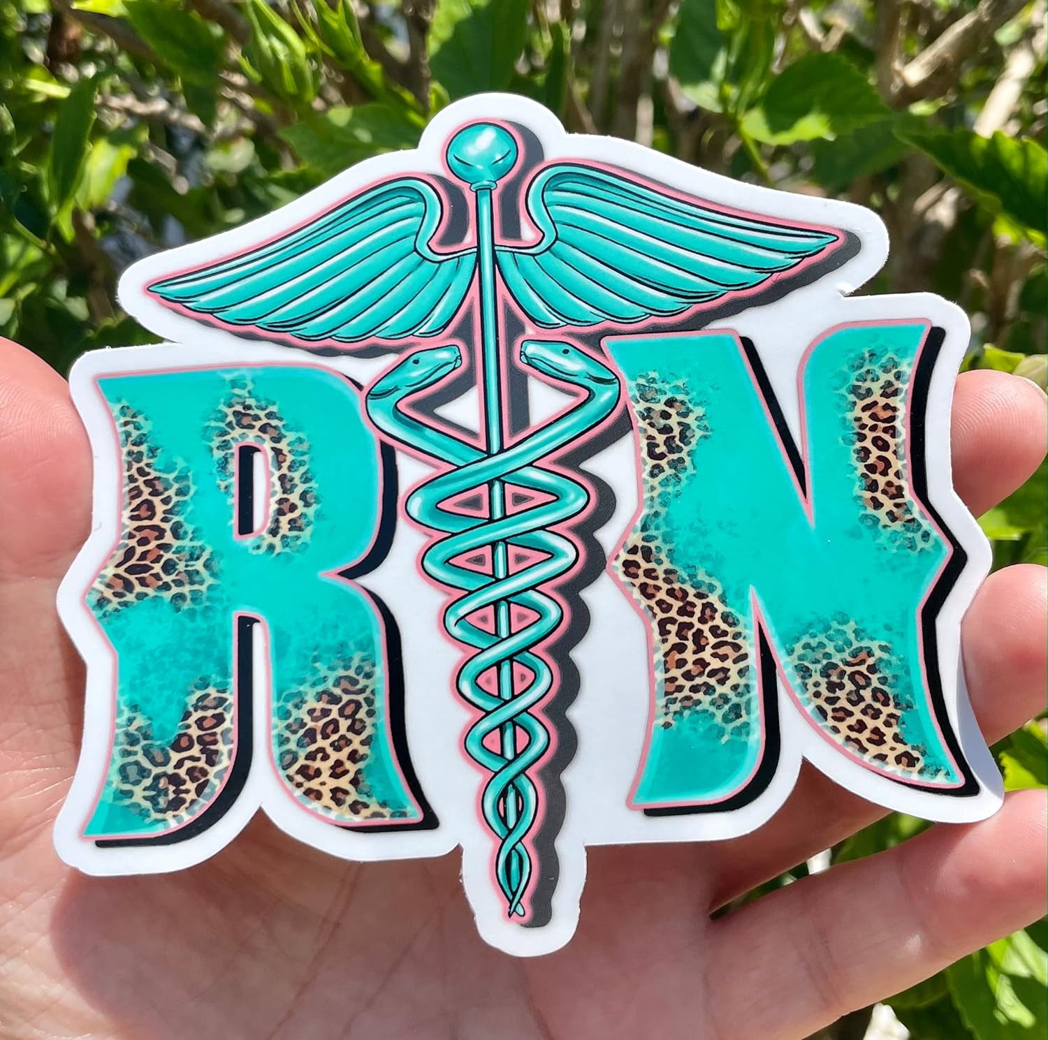 WickedGoodz LPN Nurse Decal - Purple Vinyl Window Sticker, 4x5 Inches
