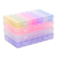 thumbnail image 1 of 4 Pcs Boîtes de Rangement pour Outils de Manucure Amovibles 28 Compartiments Boîtes à Diamants, 1 of 7