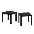 thumbnail image 2 of Pemberly Row Table d'Appoint Carrée Contemporaine, Ensemble de 2, Noir, 2 of 5