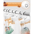 thumbnail image 4 of Farm Pumpkins Truck Pull Pumpkins Eucalyptus Wreath Shower Curtain Set ，Waterproof Fabric Shower Curtains Shower Curtains for Bathroom,Bathroom Decor 54x"78", 4 of 7