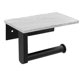 thumbnail image 1 of Marble Toilet Paper Holder With Shelf Toilet Paper Roll Holder Wall Mount For Bathroom Cabinet Deco, 1 of 5