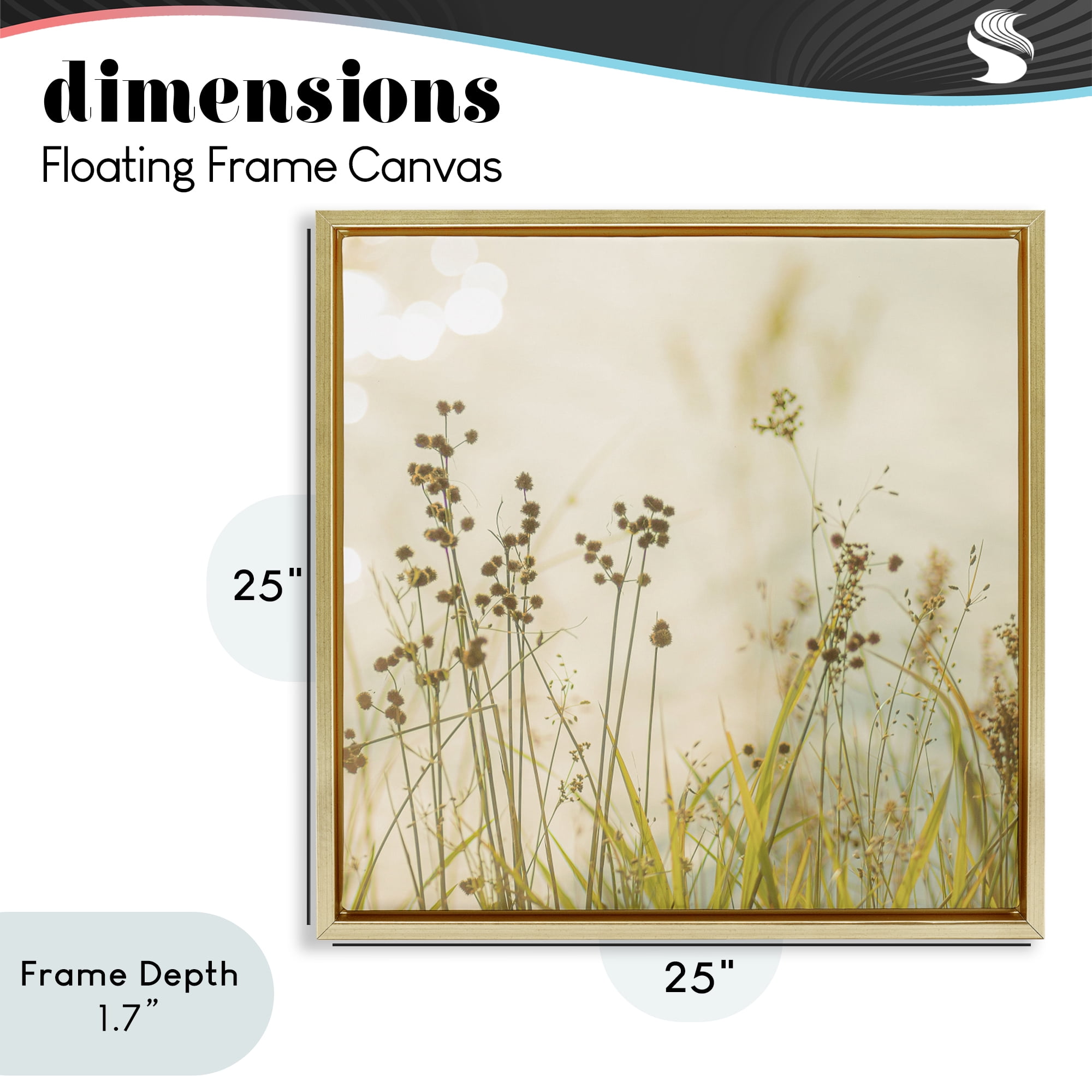 Stupell Industries Country Afternoon Walk Gold Framed Floater Canvas Wall Art, design by Erin Marie