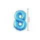 thumbnail image 5 of Advancent 16 pulgadas Tamaño grande Oro Plata Rosa Oro Número Globo Cumpleaños Decoraciones para fiestas de bodas Globos de aluminio Niño Niño Juguete Kits de decoración para fiestas impreso azul ocho, 5 of 6