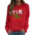 thumbnail image 2 of Christmas Sweatshirt for Men Women Long Sleeve Loose Casual Crewneck Pullover Sweatshirts for Couples, 2 of 5
