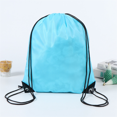 thumbnail image 2 of Polyester Drawstring Bag Sports Marathon Drawstring Bag Storage Bag Drawstring Bag Light Blue, 2 of 6