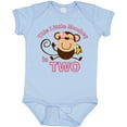 thumbnail image 3 of Inktastic Little Monkey Girl 2nd Birthday Girls Baby Bodysuit, 3 of 5