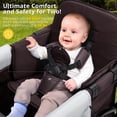 thumbnail image 4 of Cochecito MOMFANN Wagon para 2 Niños Plegable Morado, 4 of 6