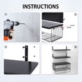 thumbnail image 4 of Bathroom Floating Shelves Wall Mounted Shelves, Rustic Wood Bathroom Shelves Over Toilet with Wire Storage Basket and Towel Bar for Bathroom, Kitchen, Bedroom-16.5Inch, 4 of 7