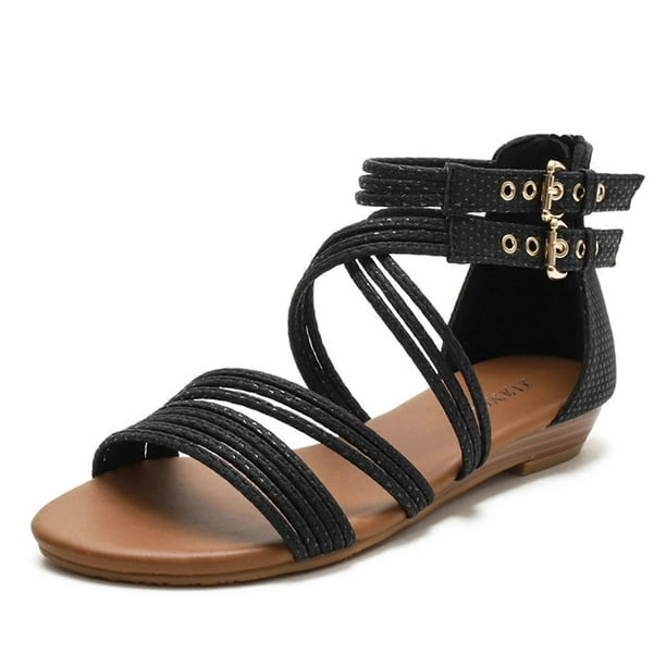 Women's Summer Casual Sandals Breathable Casual Soft Open-Toe Hollowed Sandals for Women Girls Going Beach Side Wear