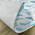 thumbnail image 5 of Ambesonne Ocean Place Mats Set of 4, Jumping Dolphin, Standard Size, White Blue Grey, 5 of 6
